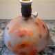 Vintage frosted glass lamp base