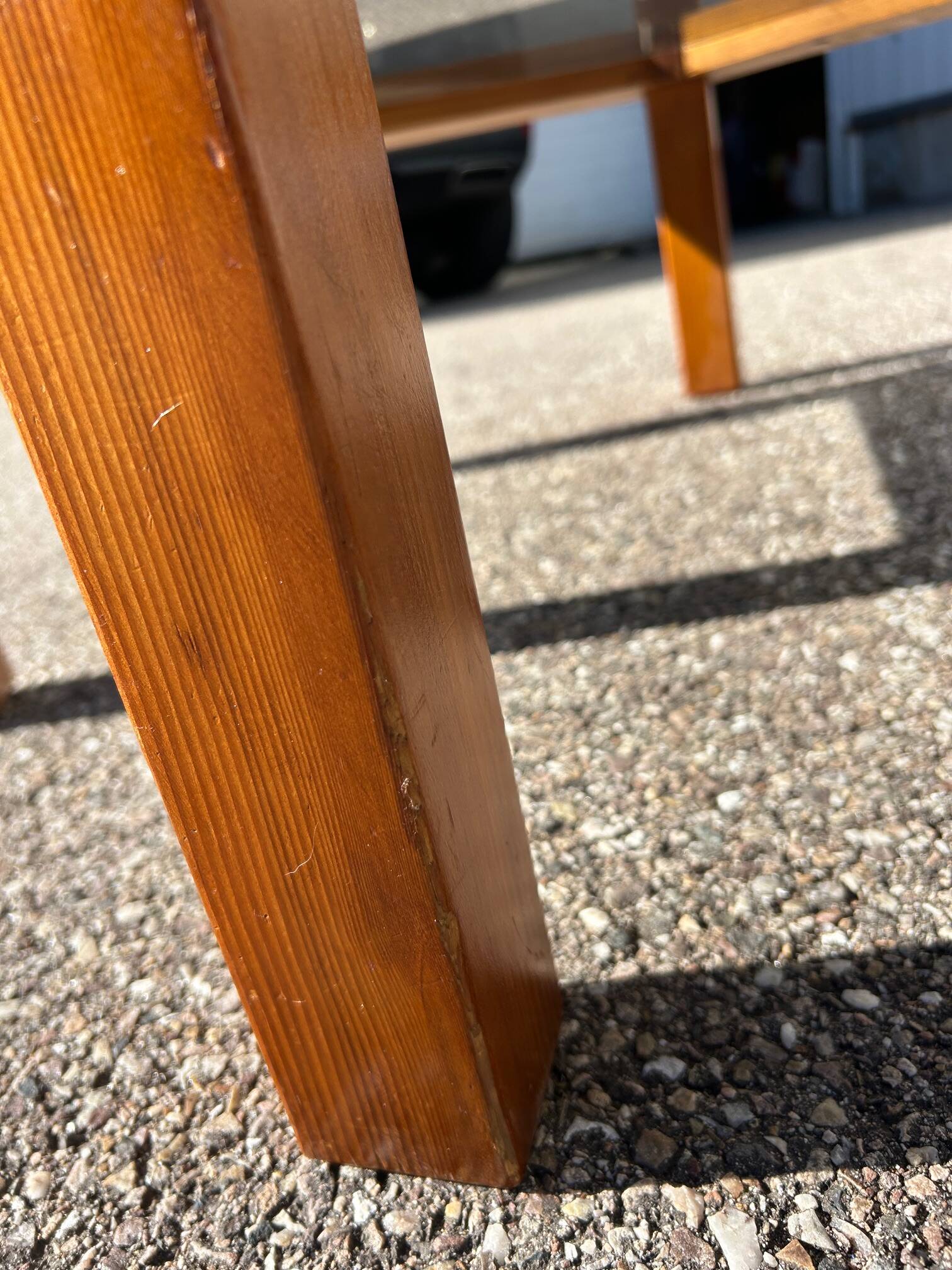 large brutalist coffee table