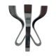 A chromed metal candle-holder "Chorus", design Karim Rashid, executed by Umbra / USA 2002