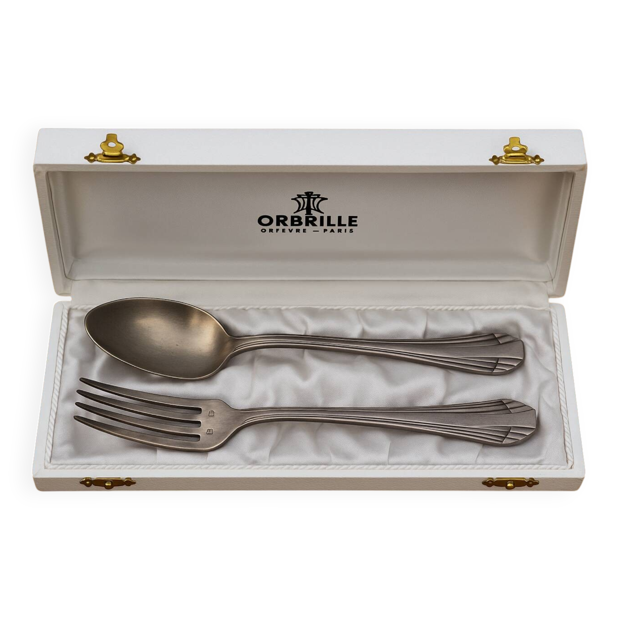 Orbrille Paris silver-plated cutlery set – Spoon and fork
