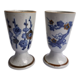 Set of 2 mazagrans art nouveau porcelain ancient China