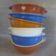 6 antique ear bowls Émile Henry