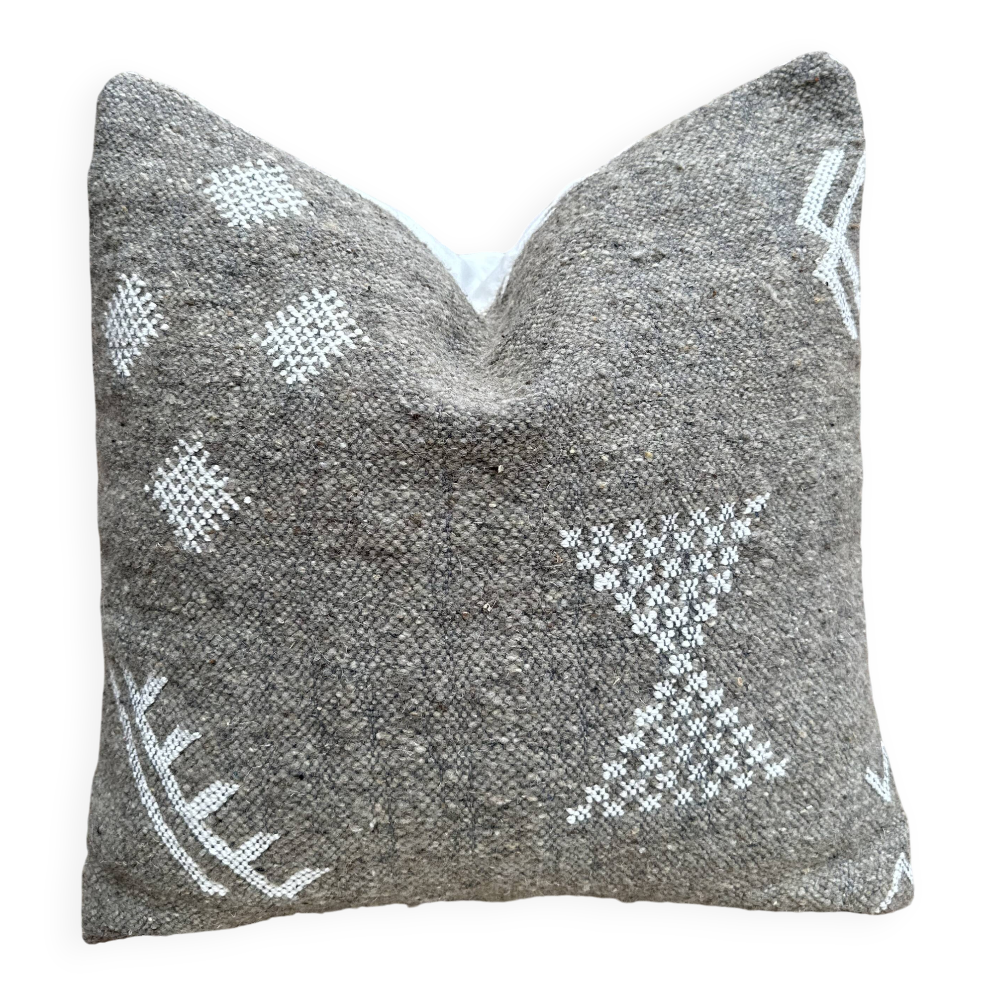 Moroccan kilim cushion cover handmade: Berber wool cushion