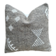 Moroccan kilim cushion cover handmade: Berber wool cushion