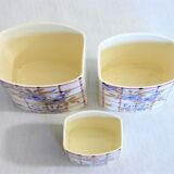 Vintage spice pots, jars in faience