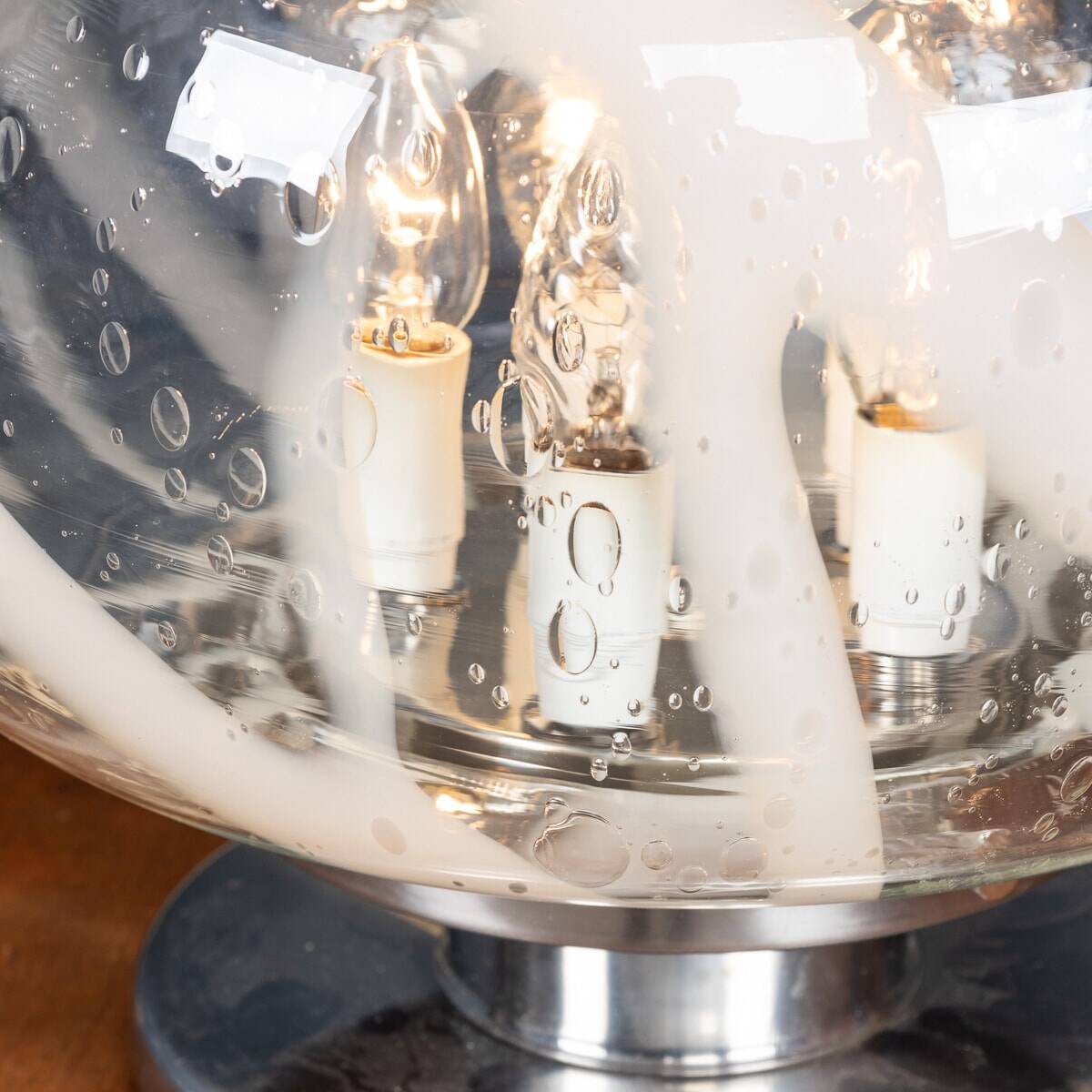 A vintage 20thc italian table lamp by carlo nason for mazzega, murano c1970