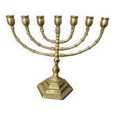 Chandelier d'Israël en laiton doré