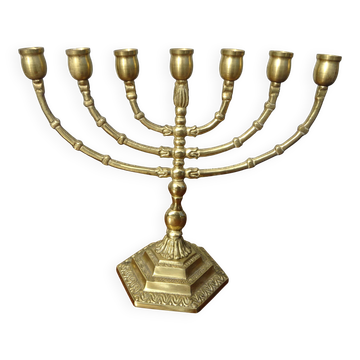 Golden brass chandelier from Israel