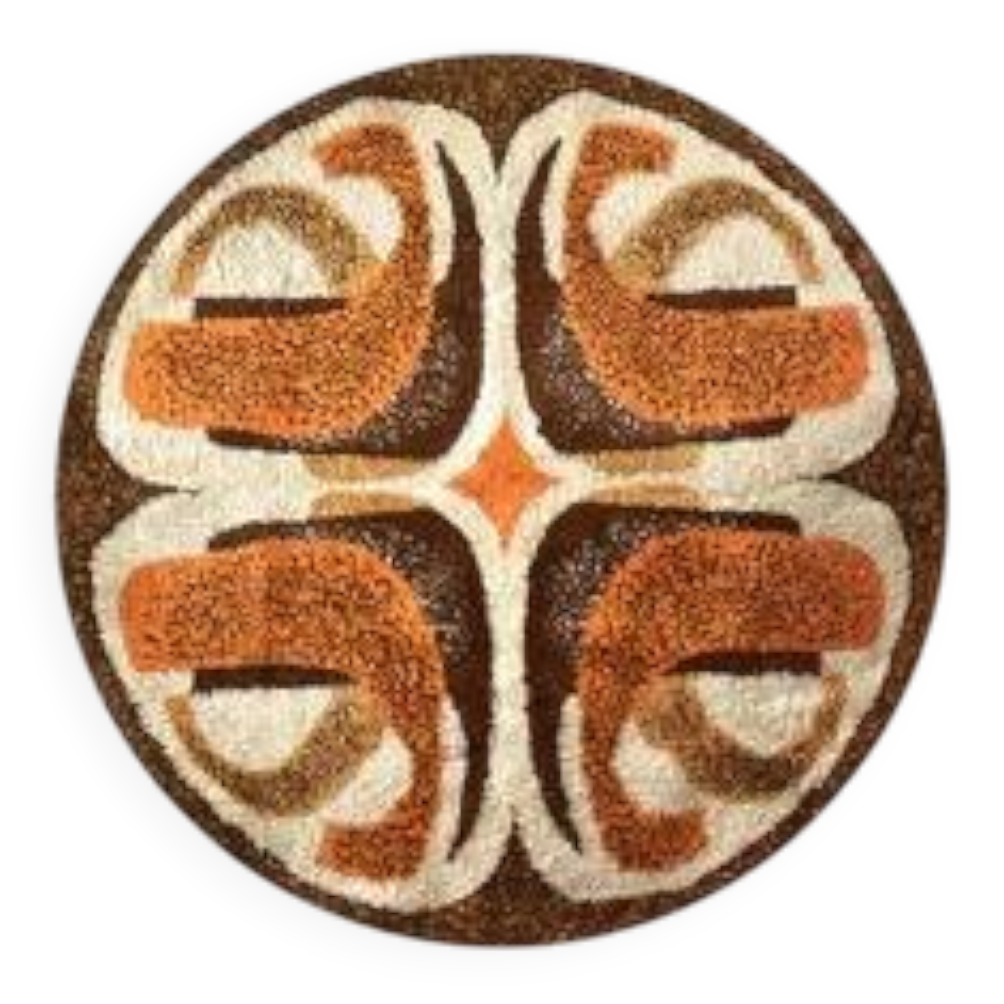 Vintage round rug 200 cm