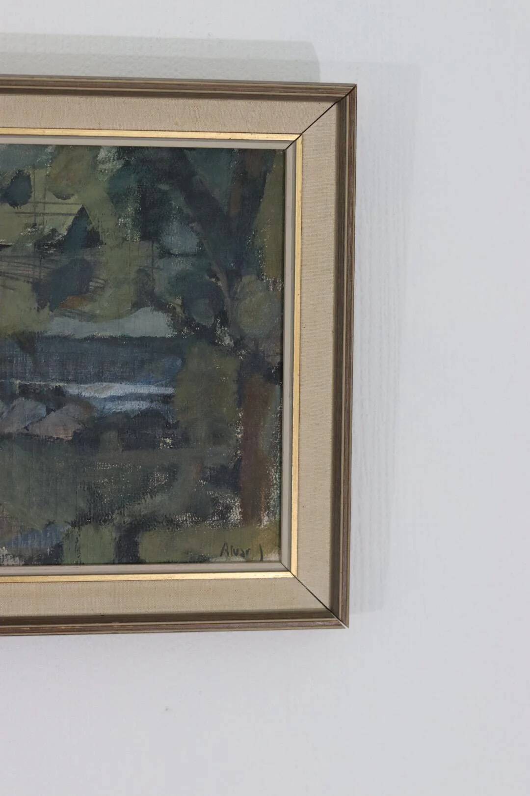 Swedish Oil on Canvas – "Obscured by Trees" by Alvar Jansson