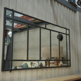 Industrial metal mirror 1930s - 112x221cm