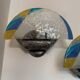 Murano glass wall lights from the 80s