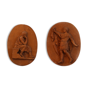 Paire de médaillons
