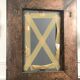 Mirror in metal and copper, dated around 1970 - 52 cm x 33 cm