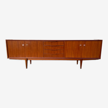 Sideboard in teak Scandinavian style circa 1960 250 cm