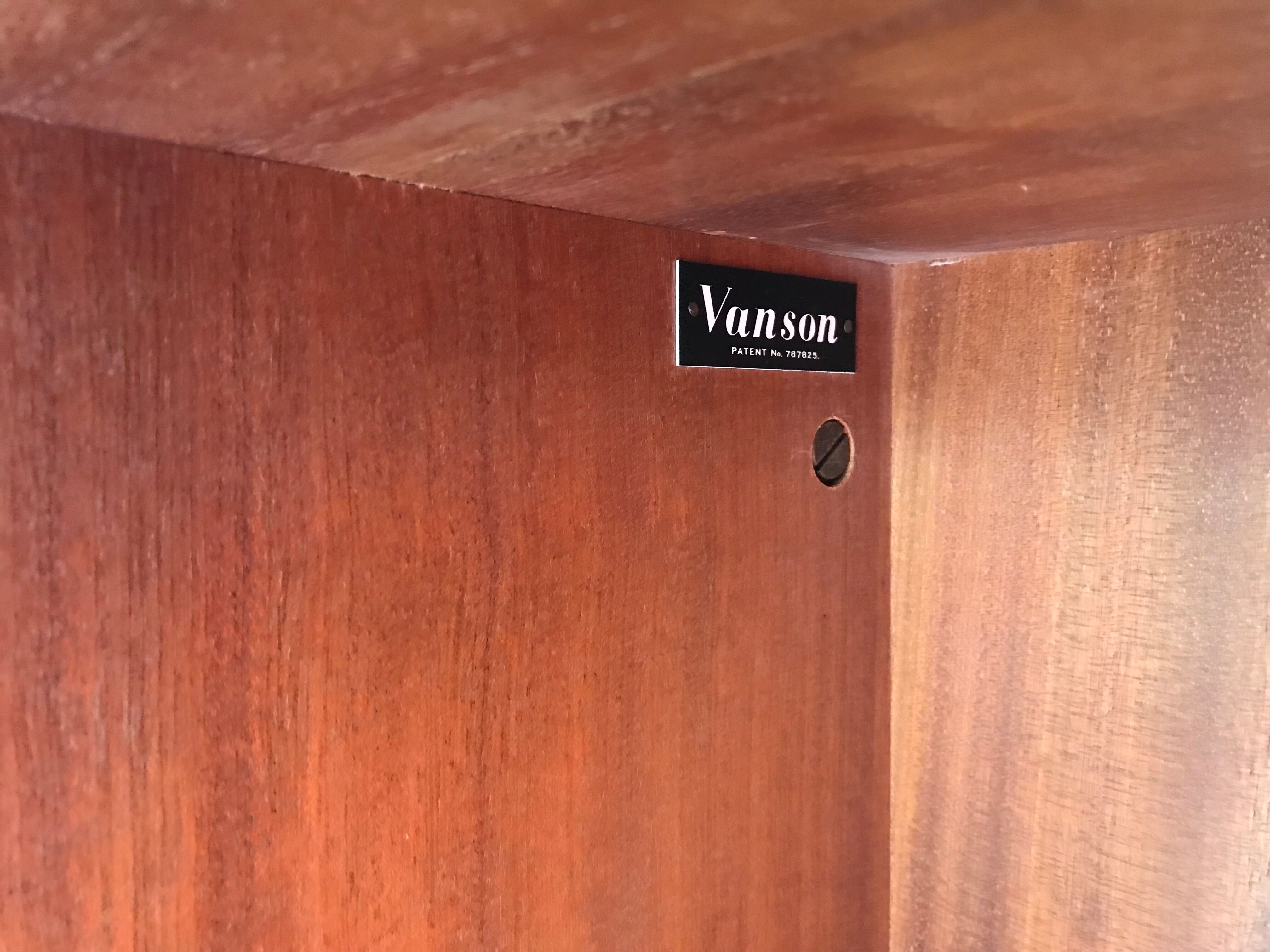 Storage cabinet by Peter Hayward for Vanson, United Kingdom, circa 1950.