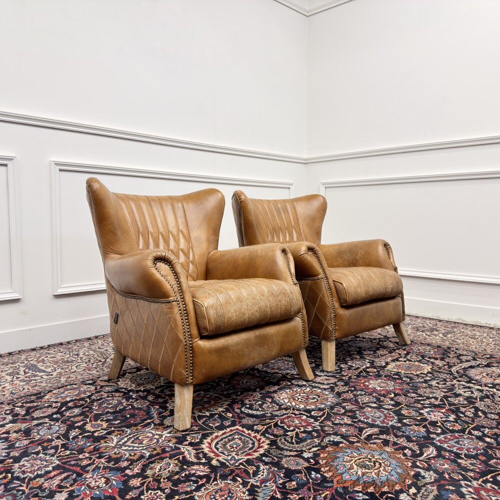 Set Aviator Armchair Sheep Leather
