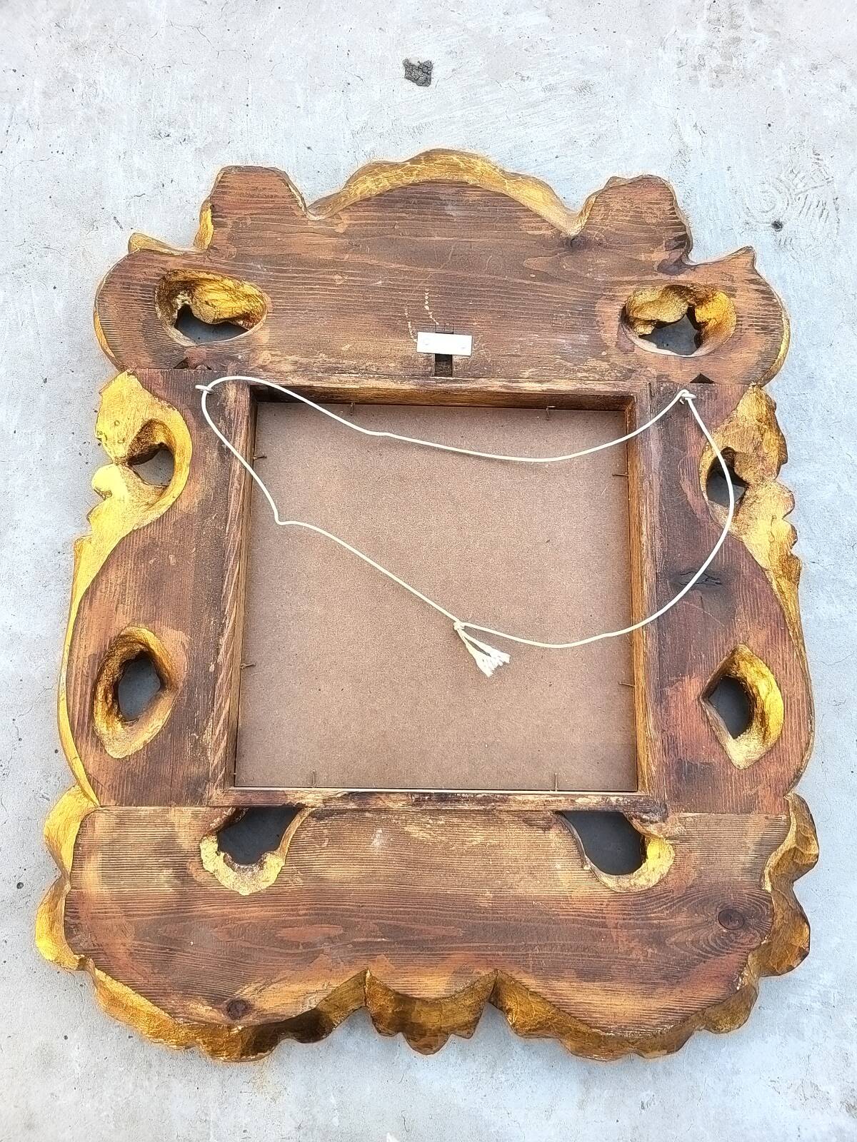 Golden cornucopia mirror