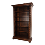 Barley Twist Open Bookcase – Solid Walnut, circa 1930
