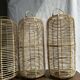 Large lantern-shaped rattan pendant lamp H50 D24