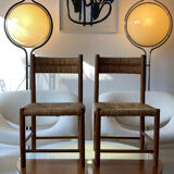 Pair chair child straw design 1950/1960