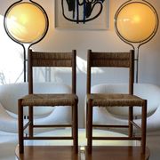 Pair chair child straw design 1950/1960