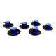 Set of 6 coffee cups and saucers in porcelain