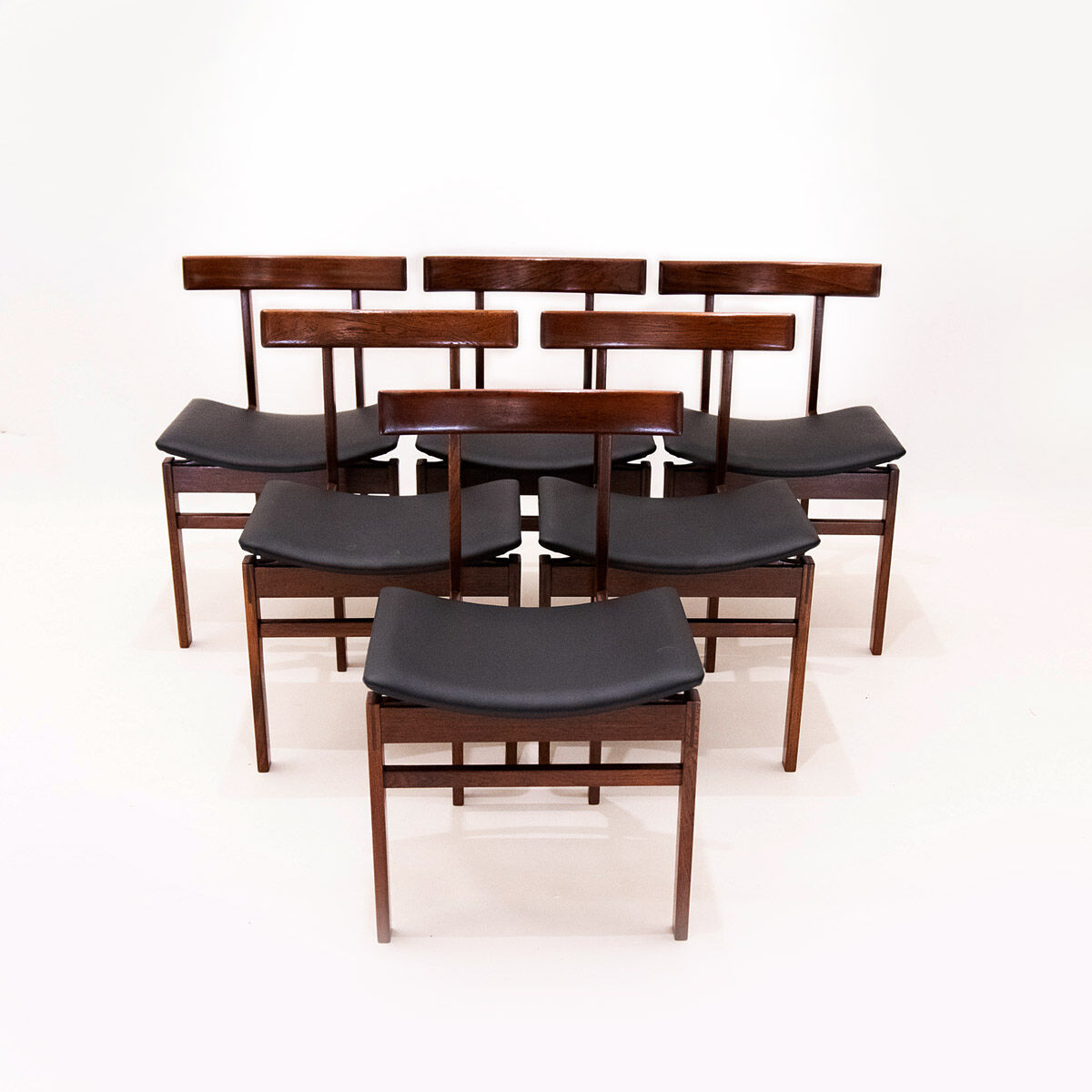Lot de 6 chaises modèle 193 par Inger Klingenberg pour France & Son