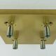 mid century peill & putzler brass CEILING LIGHT with 4 glass cubes 1960s/70