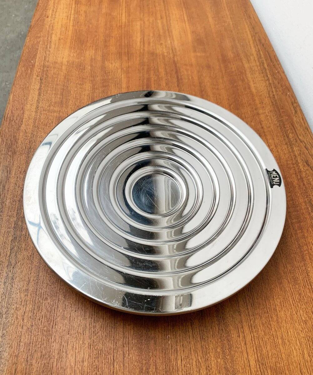 Large postmodern Danish metal bowl by Menu, 1980s.