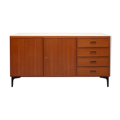 Enfilade des années 1960 en teck et formica