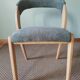 Baumann aqua green gondola chairs