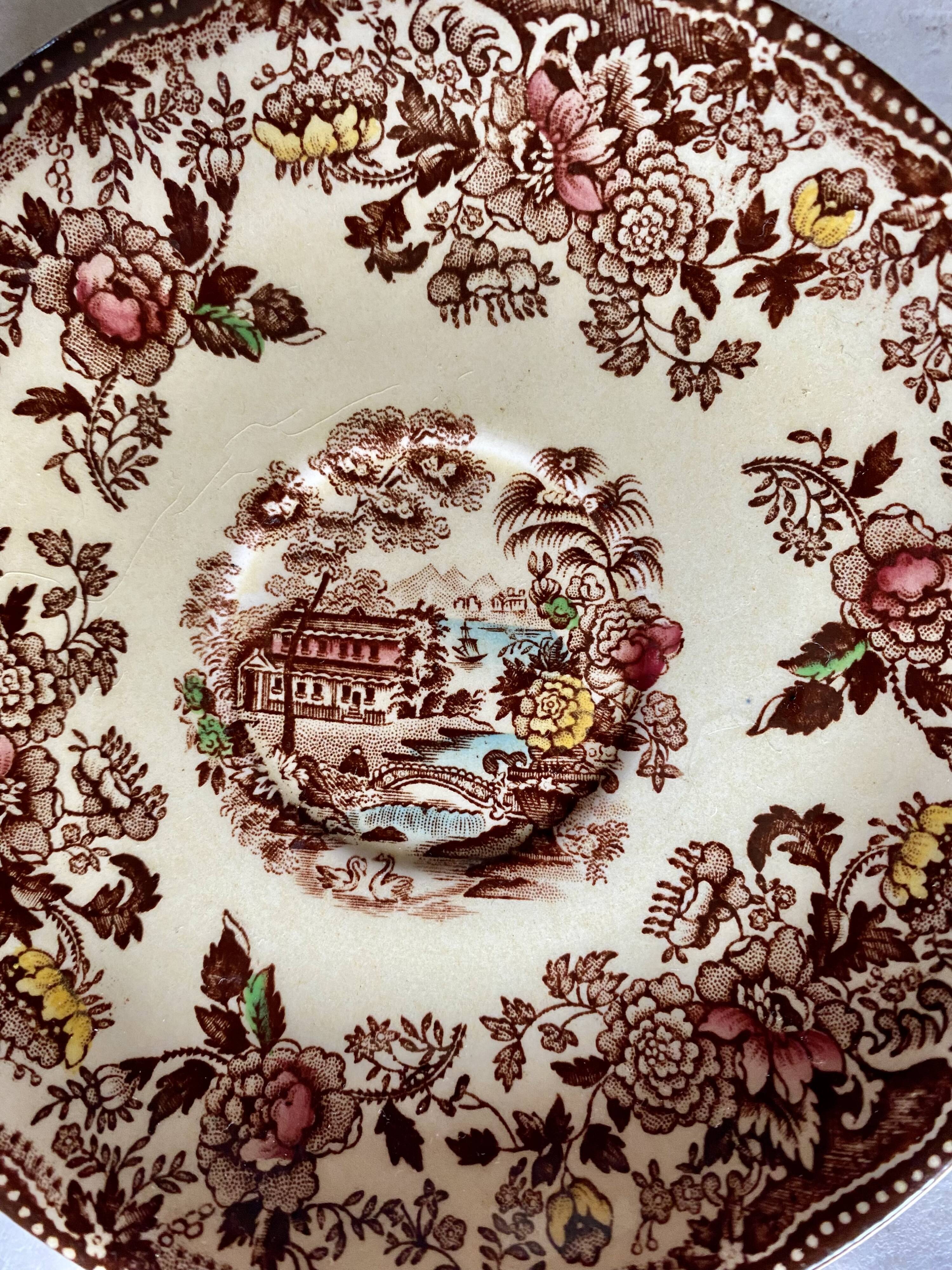 Tonquin Staffordshire cup and saucer