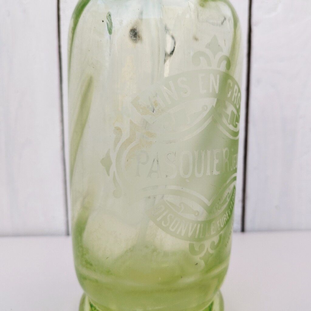 Siphon ancien eau de seltz Pasquier Oisonville Oysonville