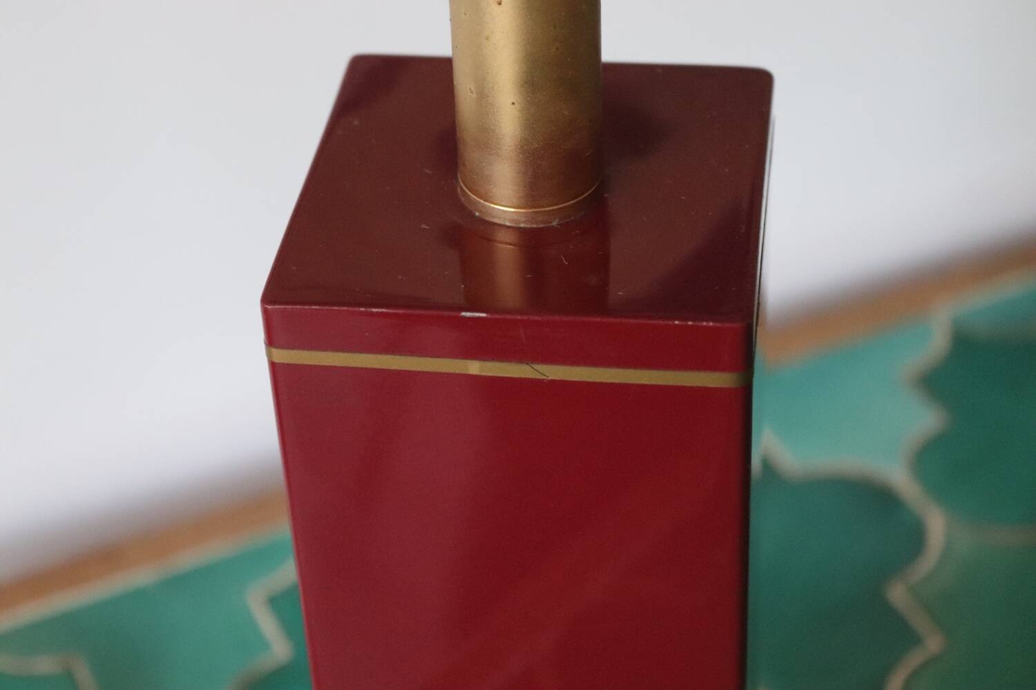 Unilux vintage red lamp base