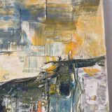 Main Street, knife technique, signed M Attal 1974