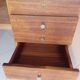 Bureau et 3 chaises style moderniste italien année 50 en palissandre
