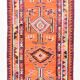 3x10 Burgundy Orange Hallway Runner Rug, 92x292Cm