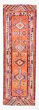 3x10 Burgundy Orange Hallway Runner Rug, 92x292Cm