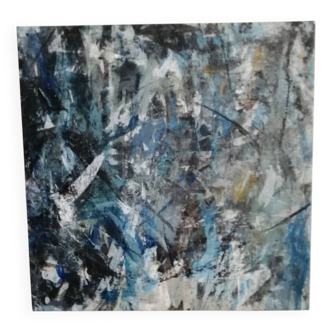 Abstract acrylic painting