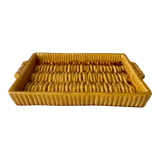 Slip top wicker effect bamboo signed vallauris years 60-70