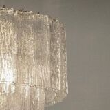 Large Chandelier in Murano Tronchi Glass from Venini, Italy, 1960s