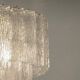 Large Chandelier in Murano Tronchi Glass from Venini, Italy, 1960s