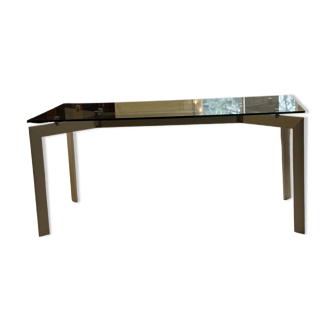 Contemporary dining table "Metra" by Makio Hasuike for Seccose