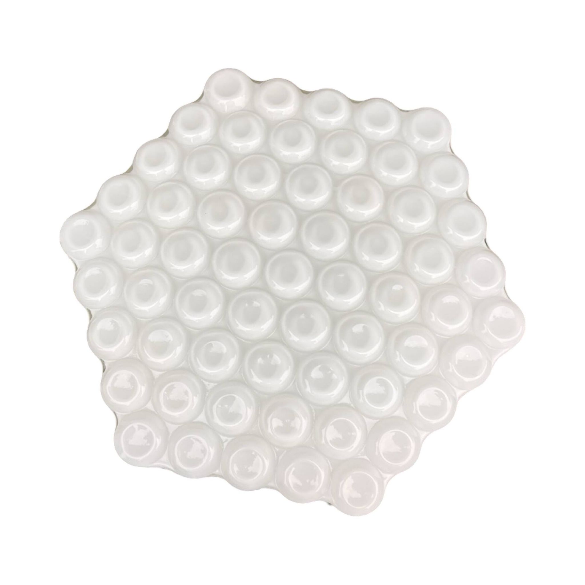 Large Honeycomb wall lamp ceiling lamp Czechoslovakia Kamenický Šenov 1960s