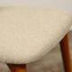 Modern chair Scandinavian design light wood natural Lin fabric mid century modern design