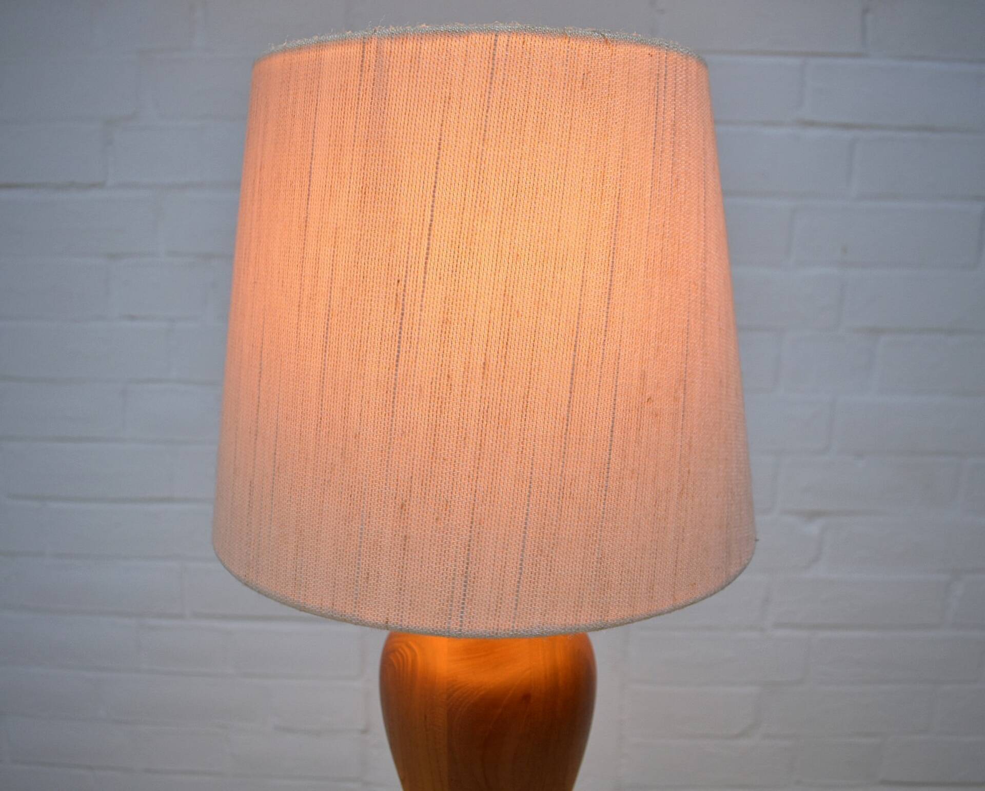 Danish table lamp by Dyrlund 1970s teak Scandinavian vintage