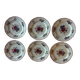 Set of 6 antique plates in porcelain from Sarreguemines – Ag decor