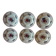Set of 6 antique plates in porcelain from Sarreguemines – Ag decor