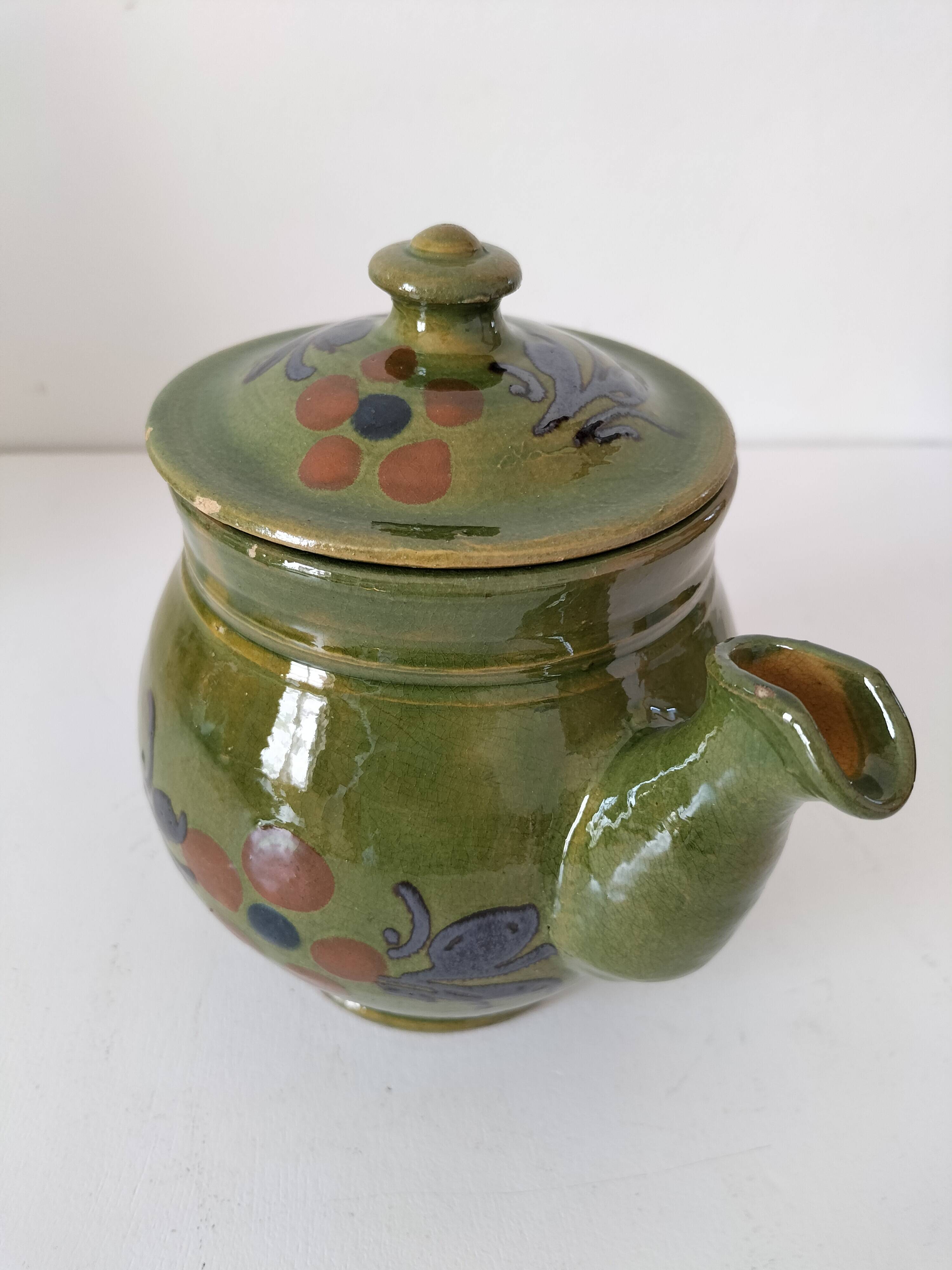Vintage glazed stoneware jug